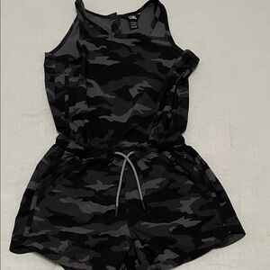 Athleta Camo One Piece - Black and Gray